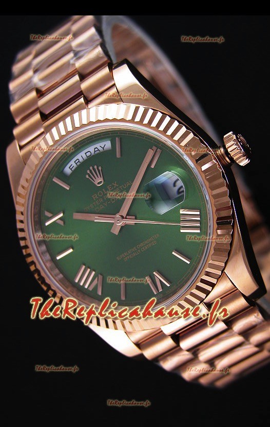 DAY-DATE 40 228235 cadran vert