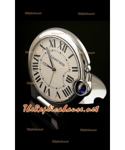 Cartier Travel Pocket Clock avec Mouvements à Quartz Type Ballon De Bleu