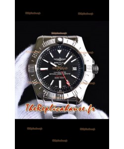 Breitling Avenger II GMT montre réplique suisse en acier 1:1 montre réplique suisse ultime