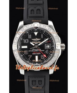 Breitling Avenger montre suisse en acier GMT 1:1 Edition ultime - cadran noir