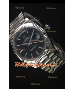 Rolex Day-Date Montre Réplique en Acier Inoxydable 40MM Mouvement Suisse 2836-2