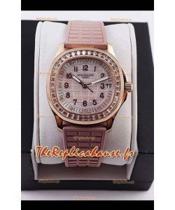 Montre Patek Philippe Aquanaut LUCE 5072R-001 Réplique Suisse de la montre en cadran perle 35.6MM 