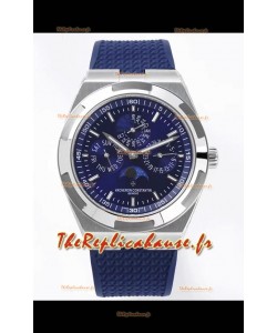 Montre Réplique Vacheron Constantin Overseas Perpetual Calendar Ultra-Fin Cadran Bleu Boîtier Acier
