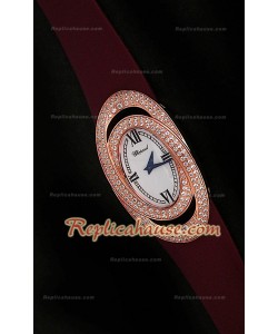 Chopard Xtravagza Rose Gold Femmes Montre avec bracelet Rouge