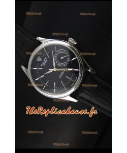Réplique de montre suisse Rolex Cellini Date 50519 avec cadran noir 