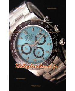 Montre Rolex Cosmograph Daytona 116506 Cadran Bleu glacé Mouvement Original Cal.4130 — Montre en acier ultime 904 L 